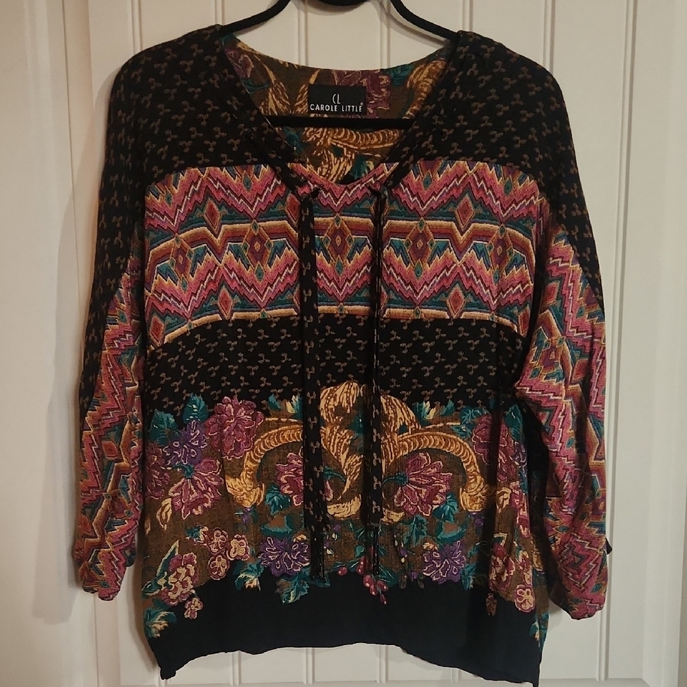 Carole Little Multicolor Vintage Blouse